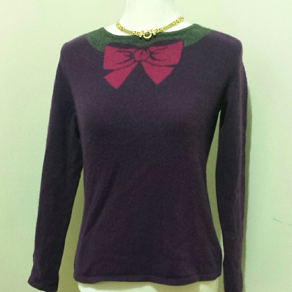 Saks Fifth Avenue Sweaters - Saks Fifth Avenue Cashmere Bow Sweater